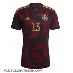 Tyskland Thomas Muller #13 Udebanetrøje VM 2022 Kortærmet